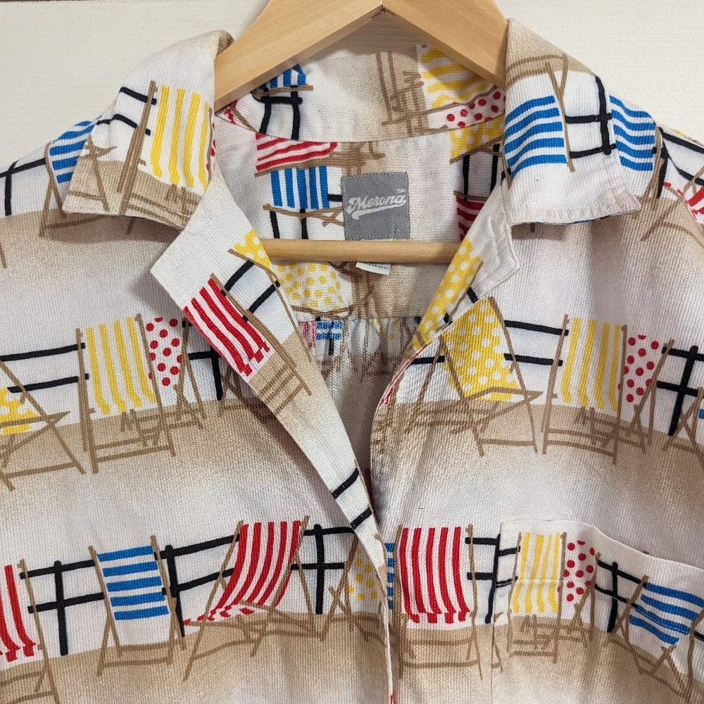 Merona Multicolor Patterned Button-Up Shirt - Picture 4 of 7